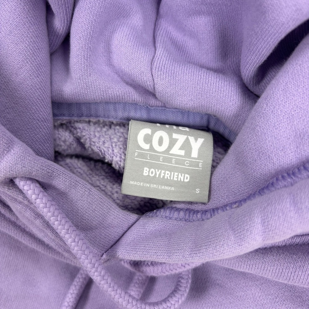 Artizia TNA Women's S Purple Boyfriend Fit Pullover Hoodie Lounge Dopamine - Picture 5 of 8